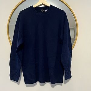 COS Navy Blue 100% Cashmere sweater